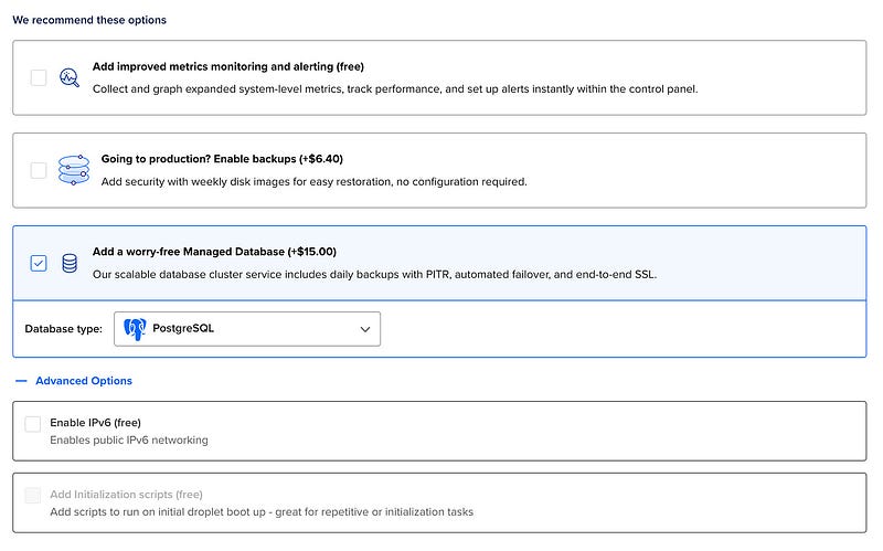 Enable monitoring