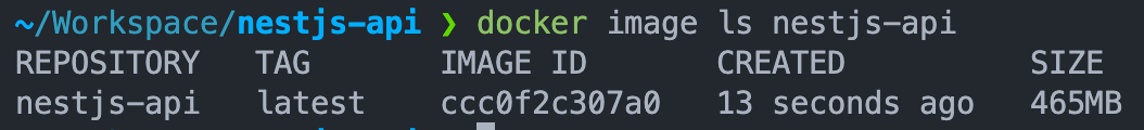 Docker image size comparison