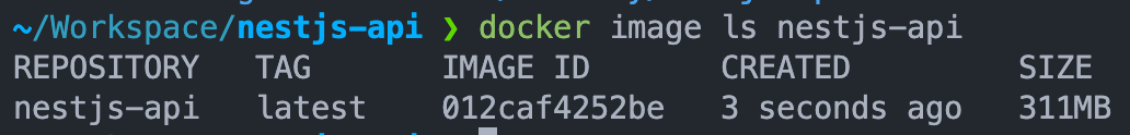 Docker image size comparison