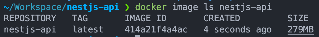 Docker image size comparison