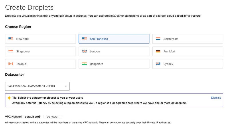 How to Create a Virtual Machine (Droplet) on DigitalOcean